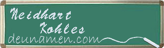 Neidhart Kohles Visitenkarte